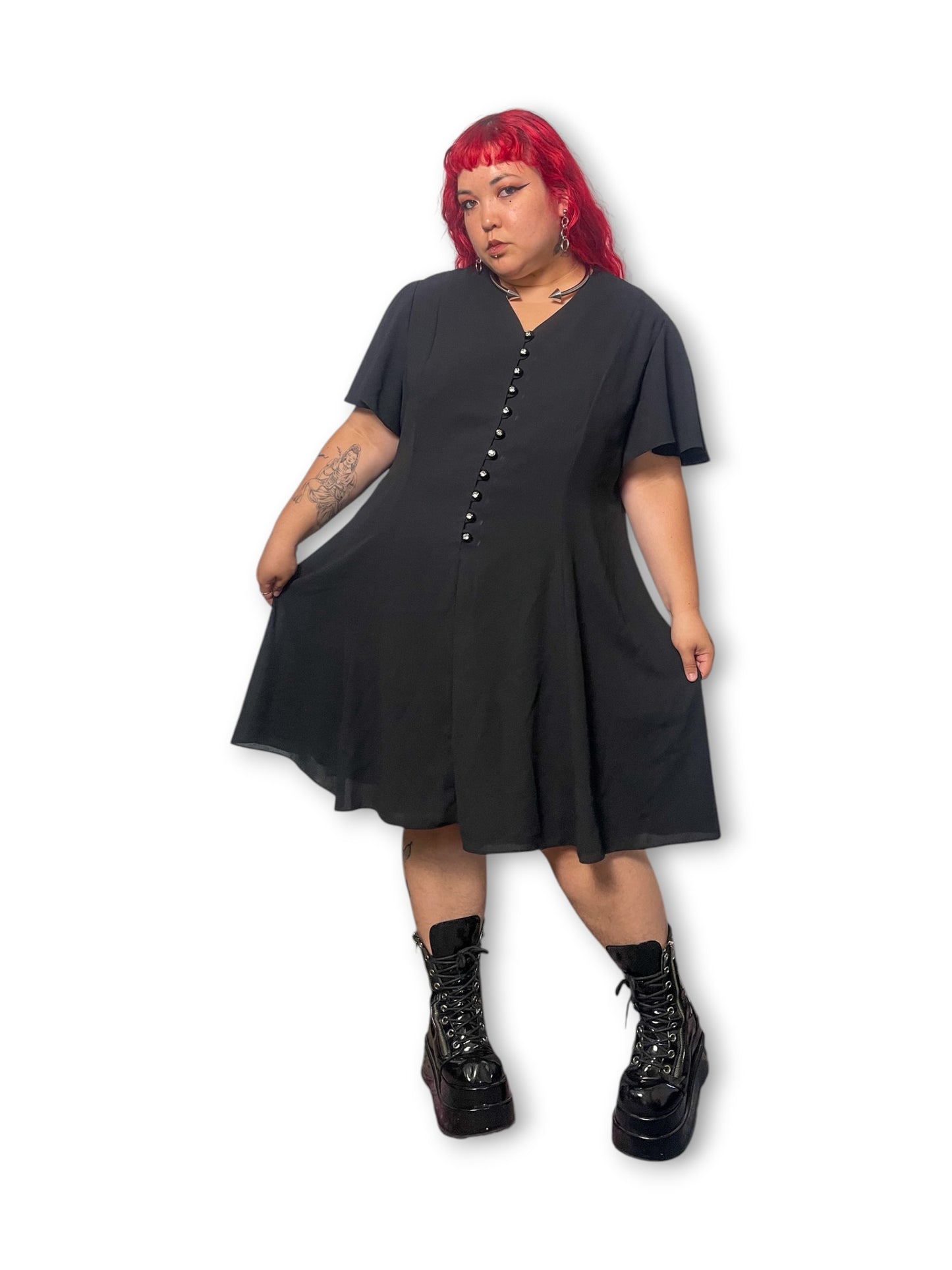 90’s Retro Goth Dress (3X)