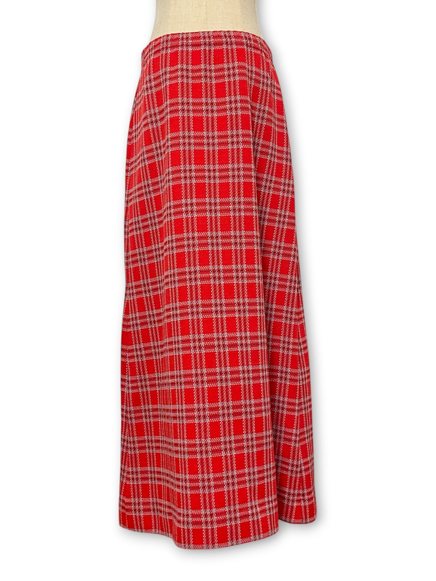 70’s/80’s Retro Grunge Plaid Maxi Skirt (M/L/XL)