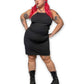Y2K/Modern Black Halter Dress (XL)