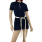 70’s Butte Knit Navy Blue Retro Mini Dress (S)