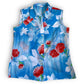 60’s/70’s Floral Sleeveless Blouse (L)
