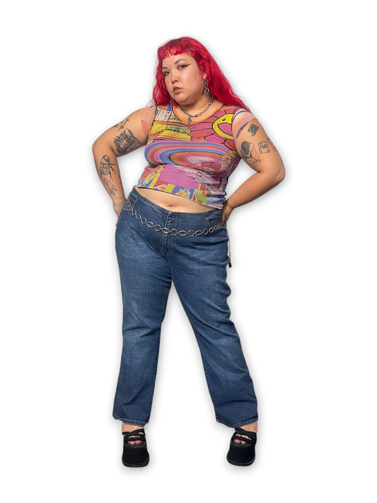 Y2K FUBU Low-Rise Jeans (3X)