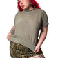 80’s Rejoice! Olive Green Turtleneck Shirt (L/XL/2X)
