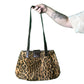 90’s Faux Fur Leopard Shoulder Bag