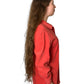 90’s Charter Club Blush Red Faux Suede Shirt (M/L)