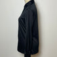 70’s Black Retro Blouse (M)