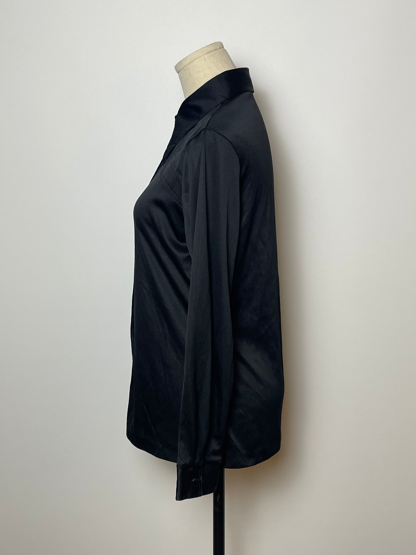 70’s Black Retro Blouse (M)