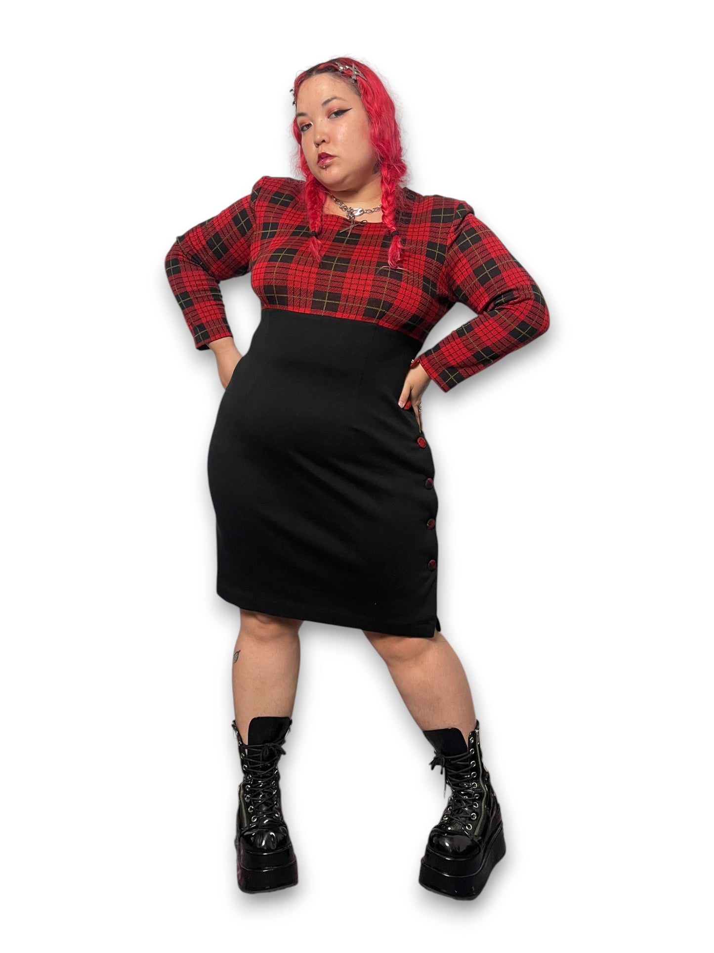 90’s/Y2K Grunge Pencil Dress (1X)