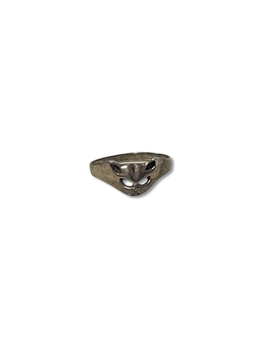 Silver Cat Ring