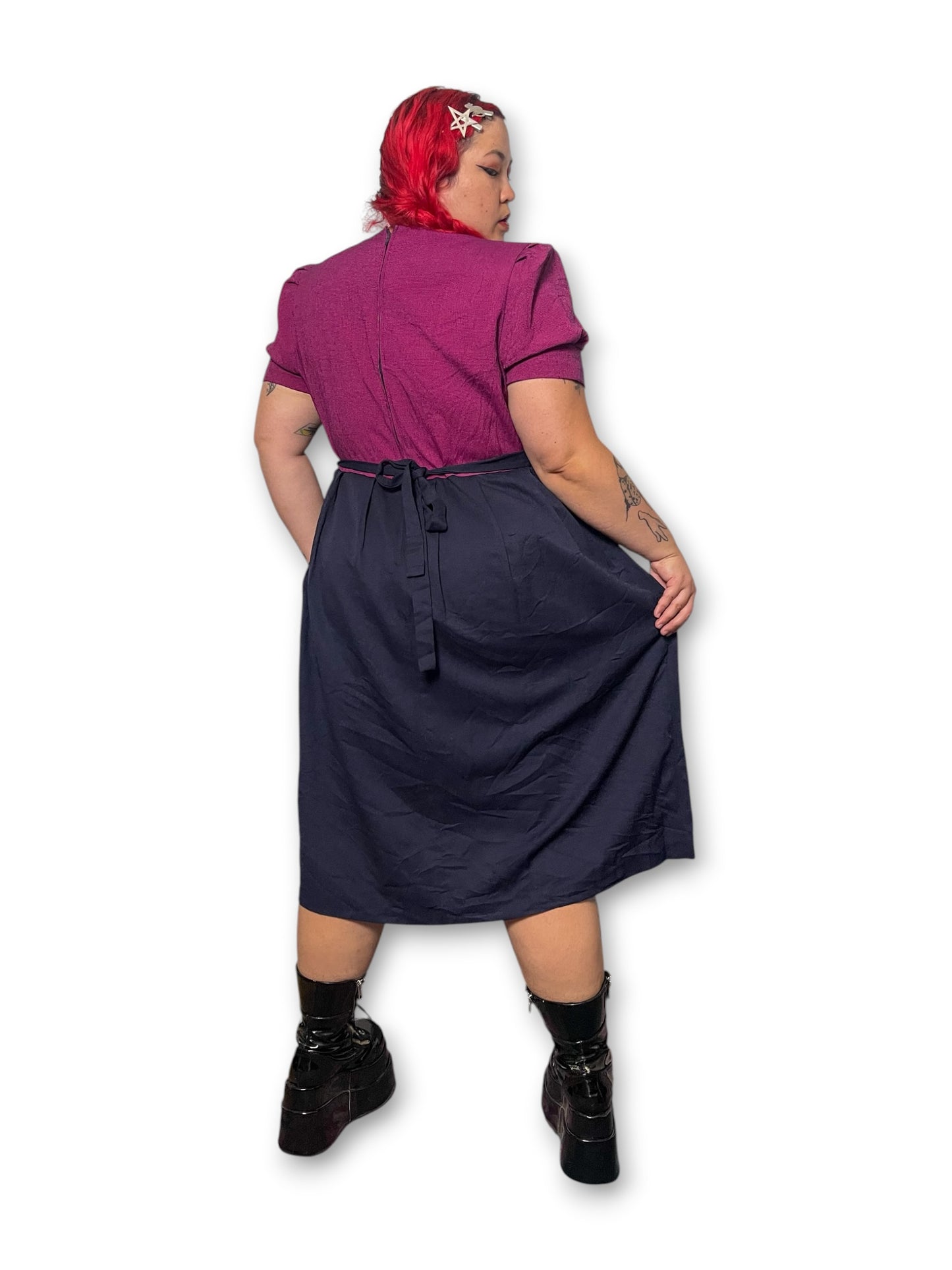 90’s Retro Grunge Midi Dress (2X)