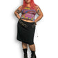 90’s Robbie Bee Black Mesh Layered Skirt (3X)