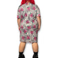 80’s Retro Floral Layered Dress (1X/2X)