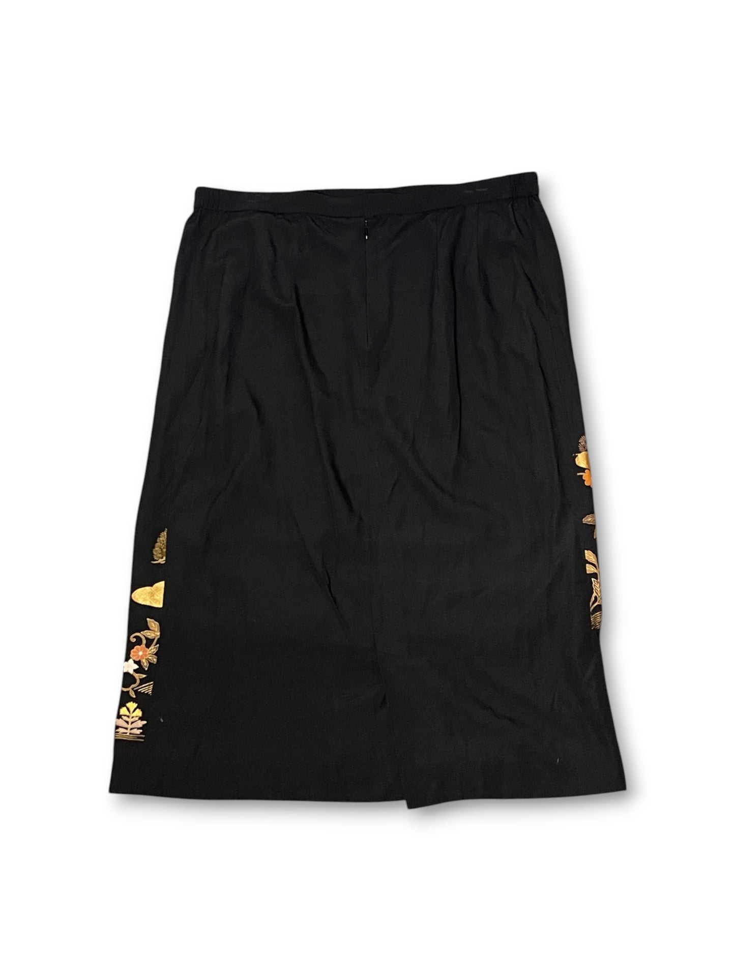 Vintage Japanese Print Pencil Skirt (1X)