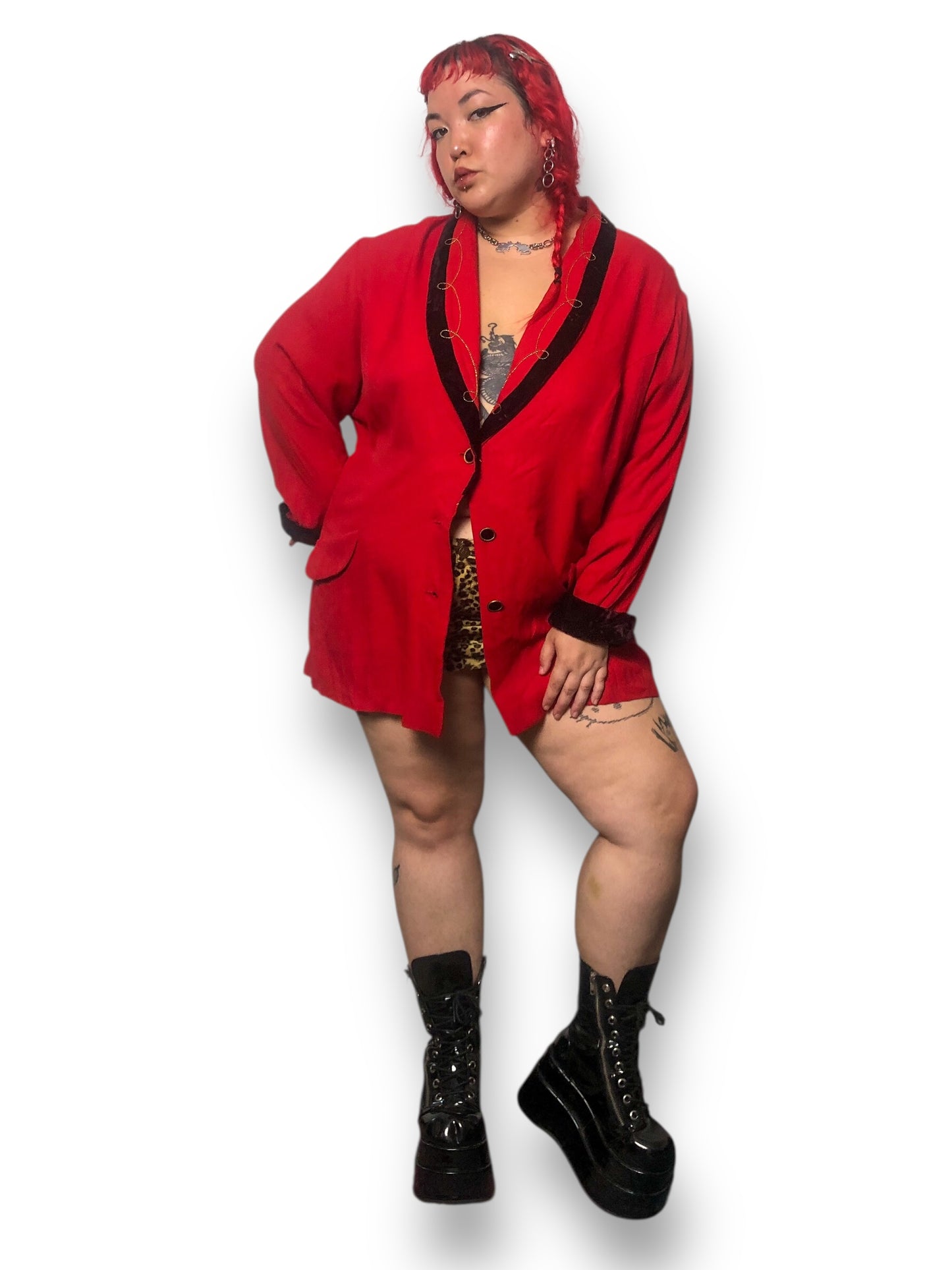 80’s/90’s Addiction Red Retro Blazer (3X)