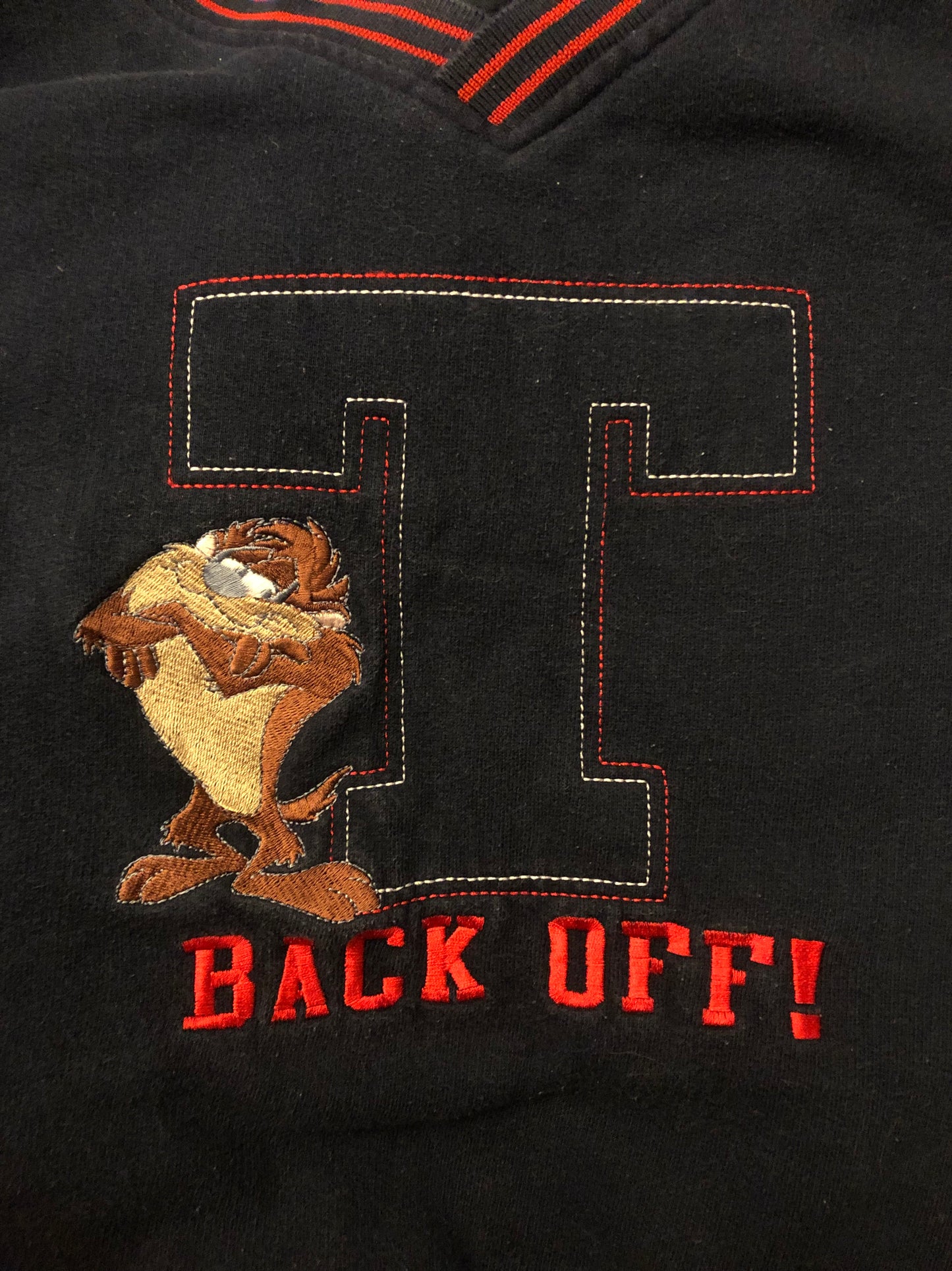 Y2K Looney Tunes Navy Blue Taz the Tasmanian Devil Sweatshirt (2X/3X)
