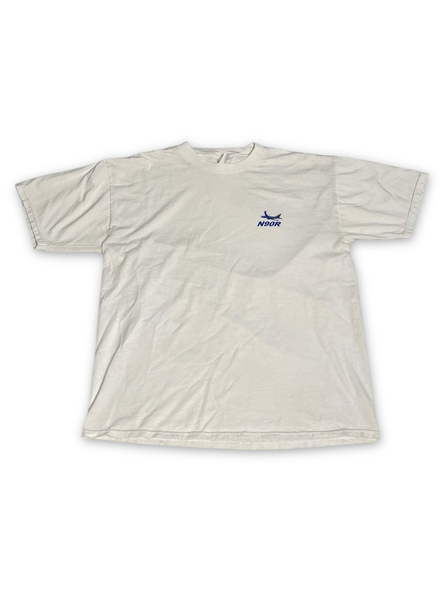90’s/Y2K Aircraft White T-Shirt (L)