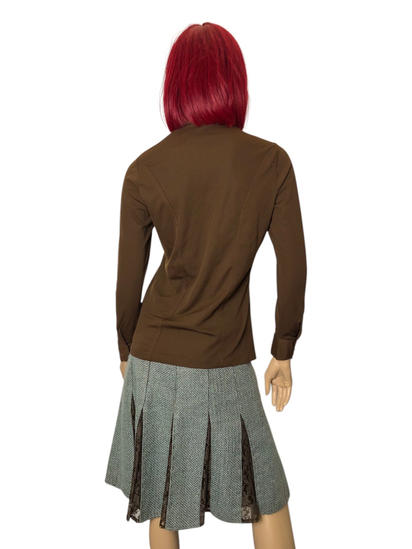 60’s Tarni Brown Retro Shirt (M)