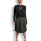 90’s Bentley Gray Houndstooth Plaid Skirt (L/XL)