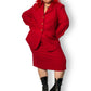 90’s/Y2K Kasper II for August Max Woman Red Skirt Suit (2X)