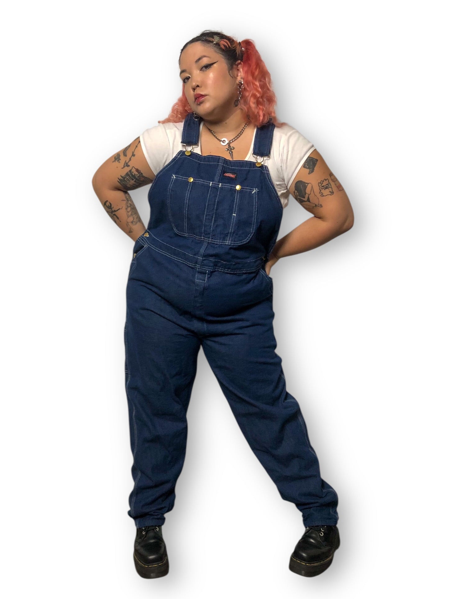 Y2K/Modern Dickies Dark Wash Overalls (2X/3X)