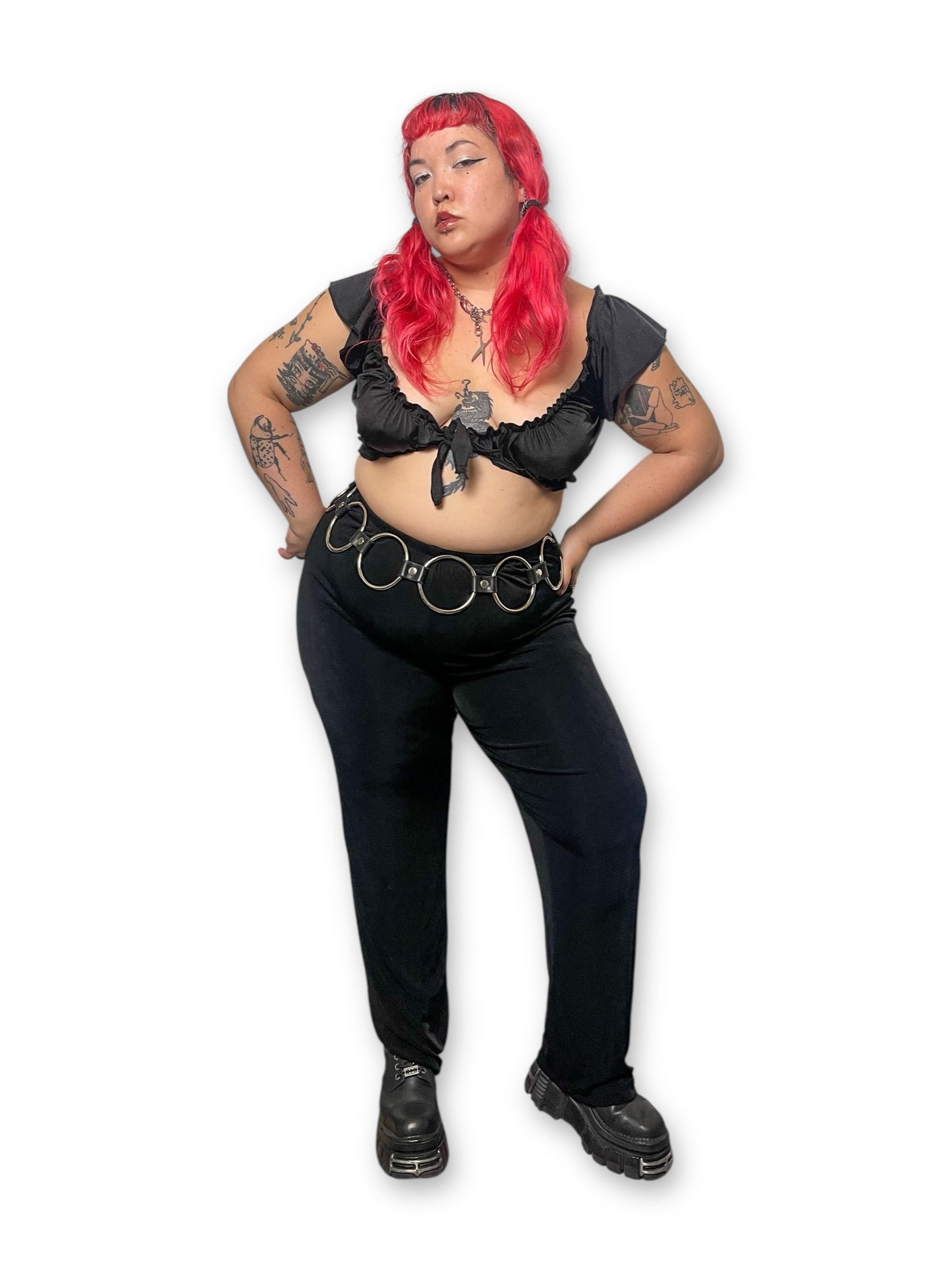 90’s Black Slinky Pants (XL/1X/2X)