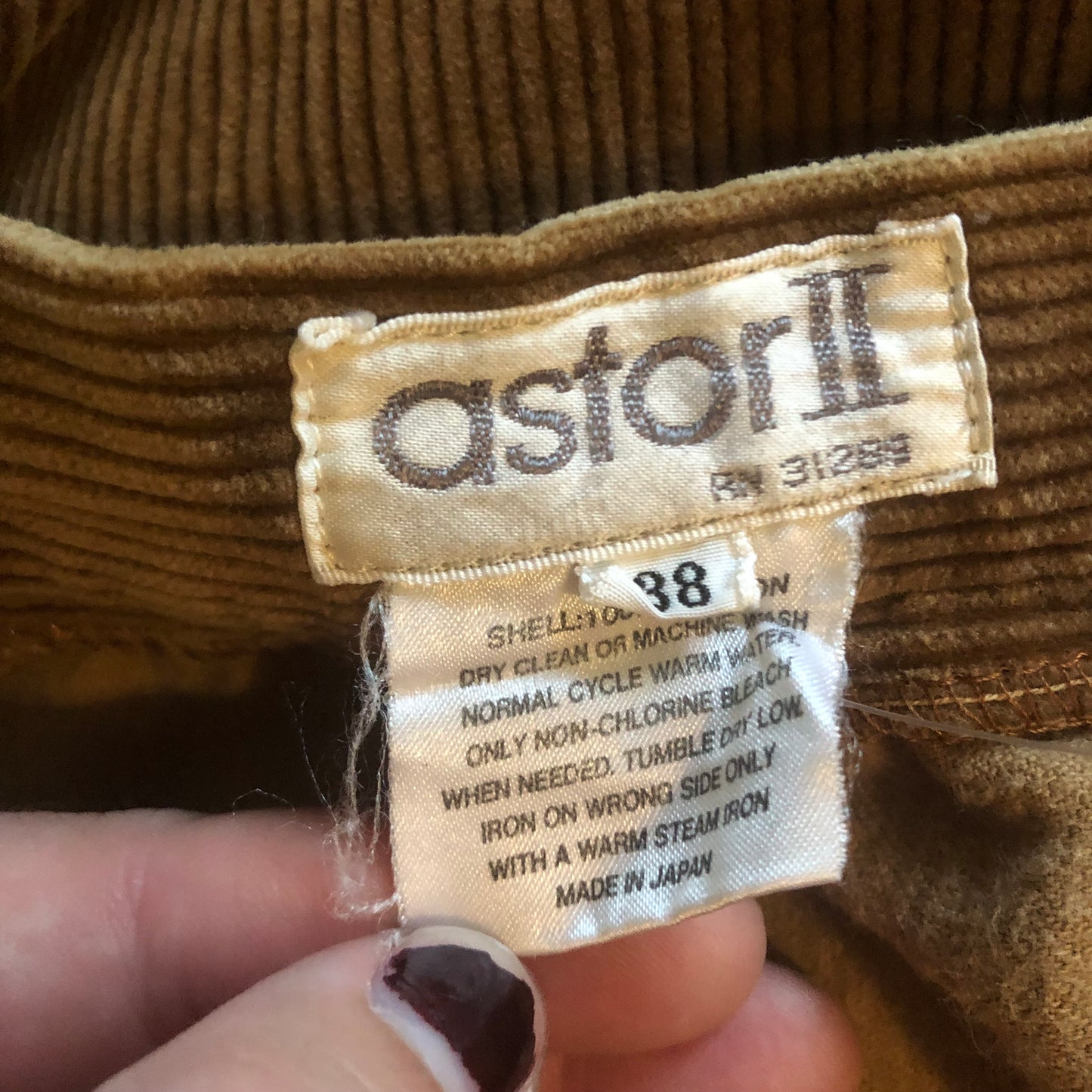 70’s Astor II Brown Corduroy Skirt (XL/2X)