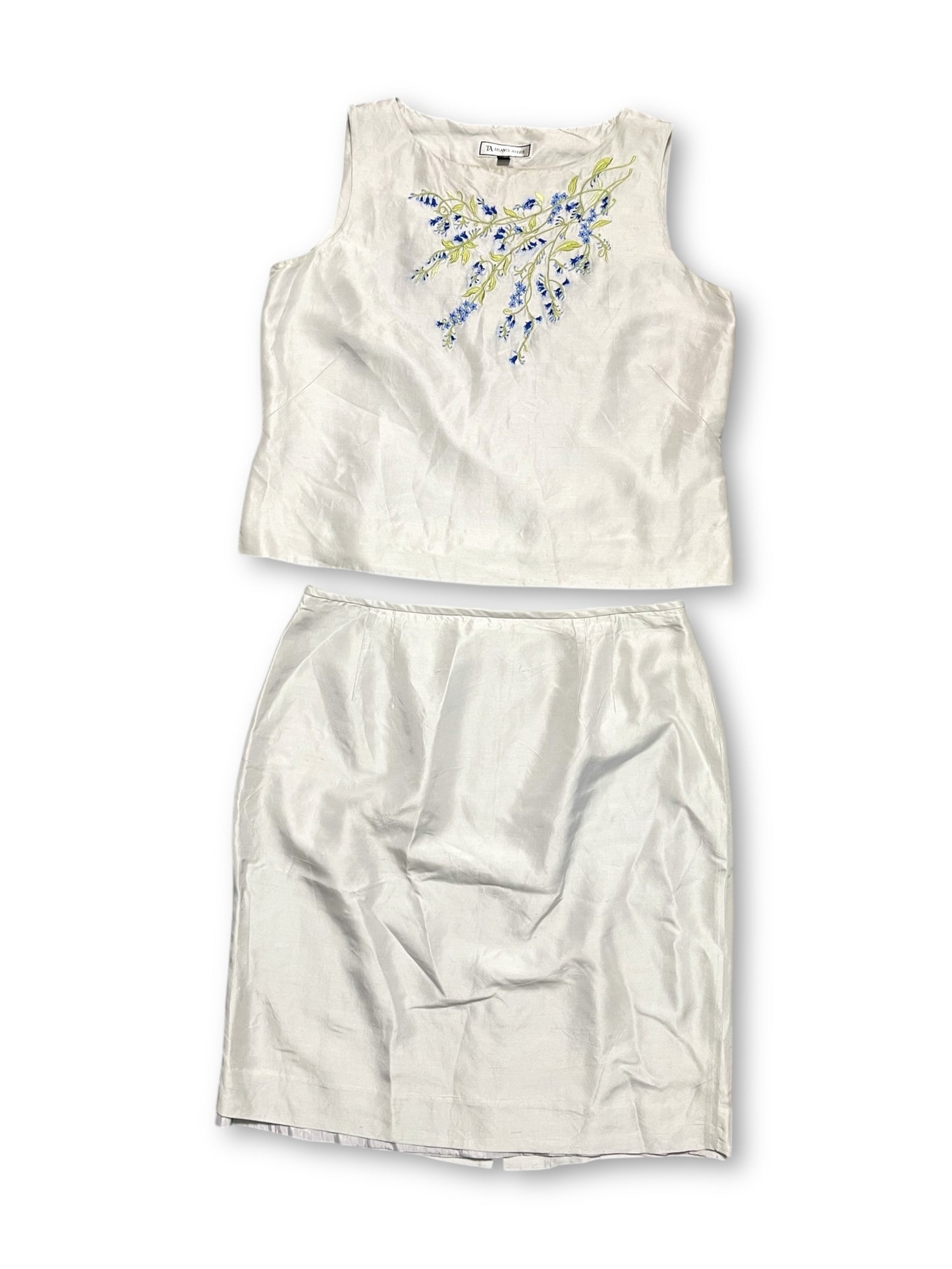 90’s Travis Ayers Gray Silk 2-Piece Set (XL)