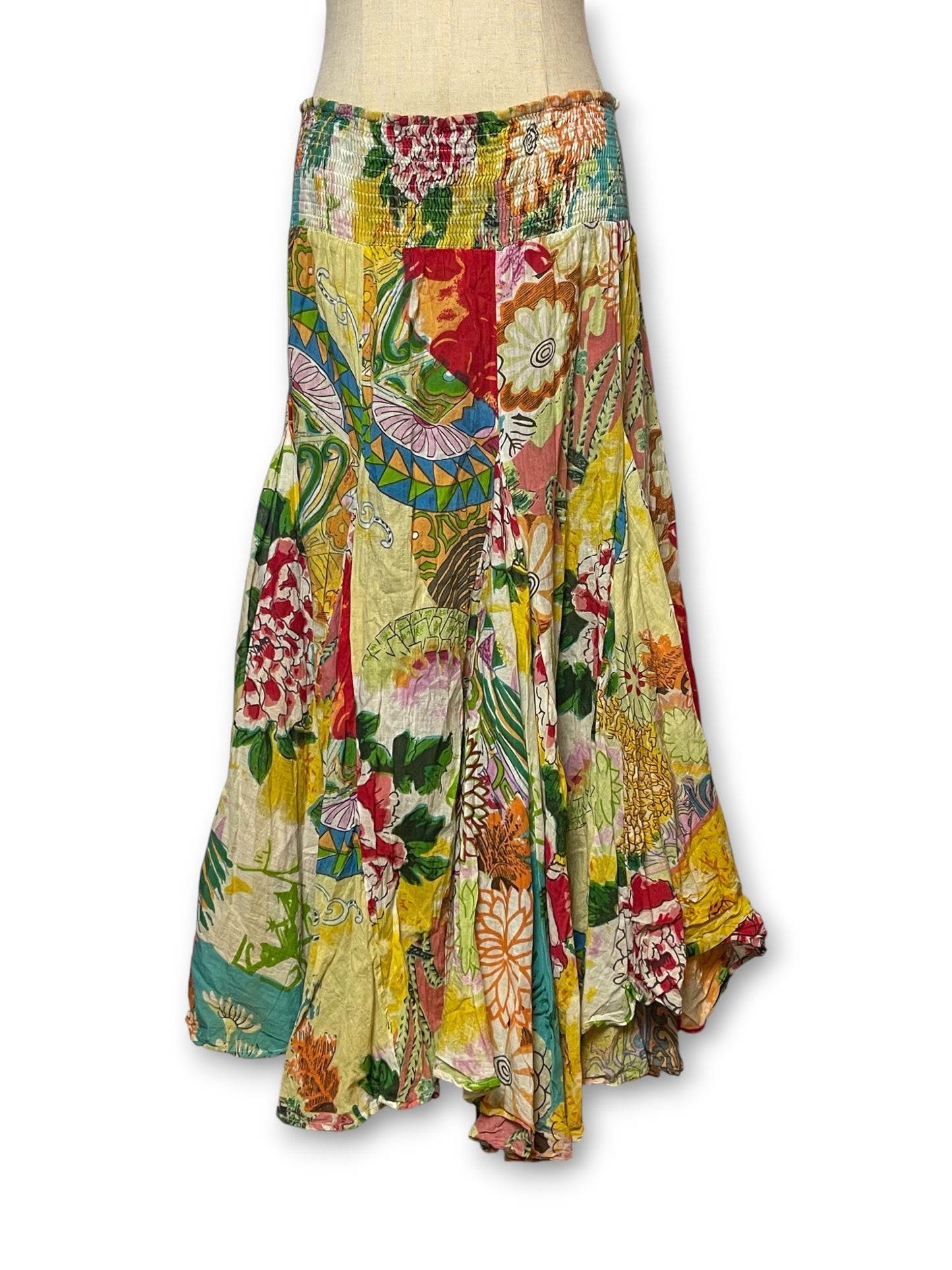 Y2K Boho Fairy Print Skirt (S/M/L)