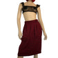 90's Jones New York Red and Black Plaid Pleated Pencil Skirt (M/L)