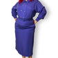 90’s Andrew Harvey Purple Retro Shirt Dress (2X)