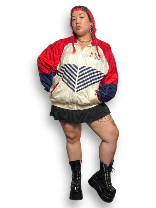 90’s Avon USA Olympics Windbreaker (L/XL/2X/3X)