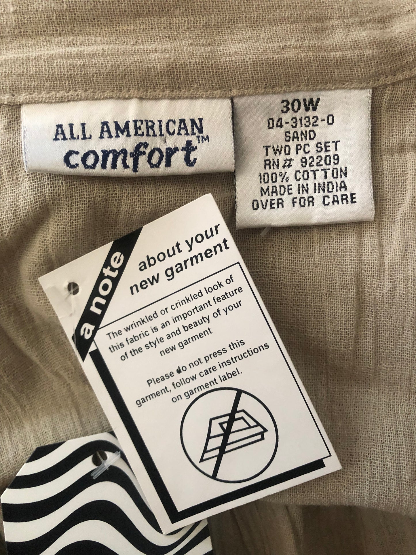 Y2K All American Comfort Beige Blouse (5X)