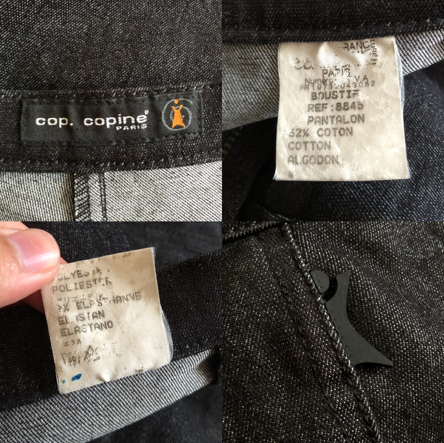90’s/Y2K Cop. Copine Black Denim Jeans (L)