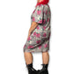 80’s Retro Floral Layered Dress (1X/2X)