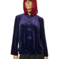 70’s/80’s Miss Accent by Act III Navy Blue Velvet Blazer (L/XL)