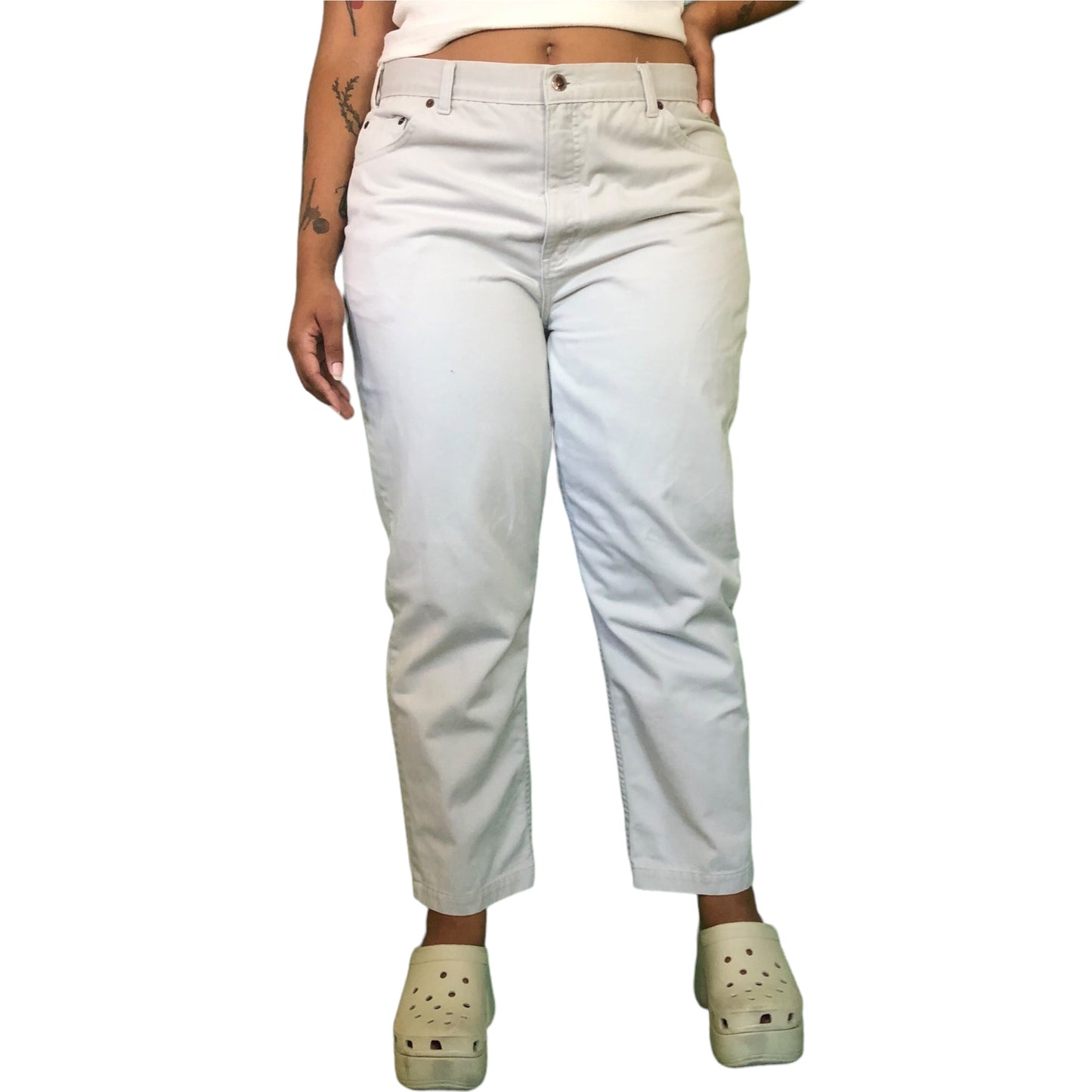 90’s/Y2K Route 66 White Gray Pants (2X)