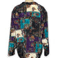 80’s/90’s Retro Satin Print Blouse (L/XL)
