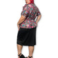 80’s Retro Peplum Dress (1X)