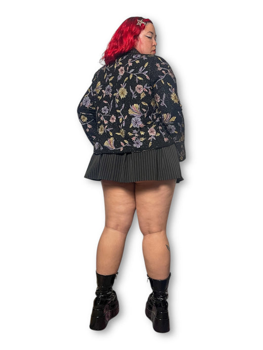 90’s/Y2K Draper’s & Damon’s Floral Beaded Cardigan (XL)