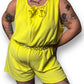 80’s Linda Yellow Terrycloth Romper (3X)