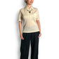 60’s/70’s White Retro Knit Shirt (M)