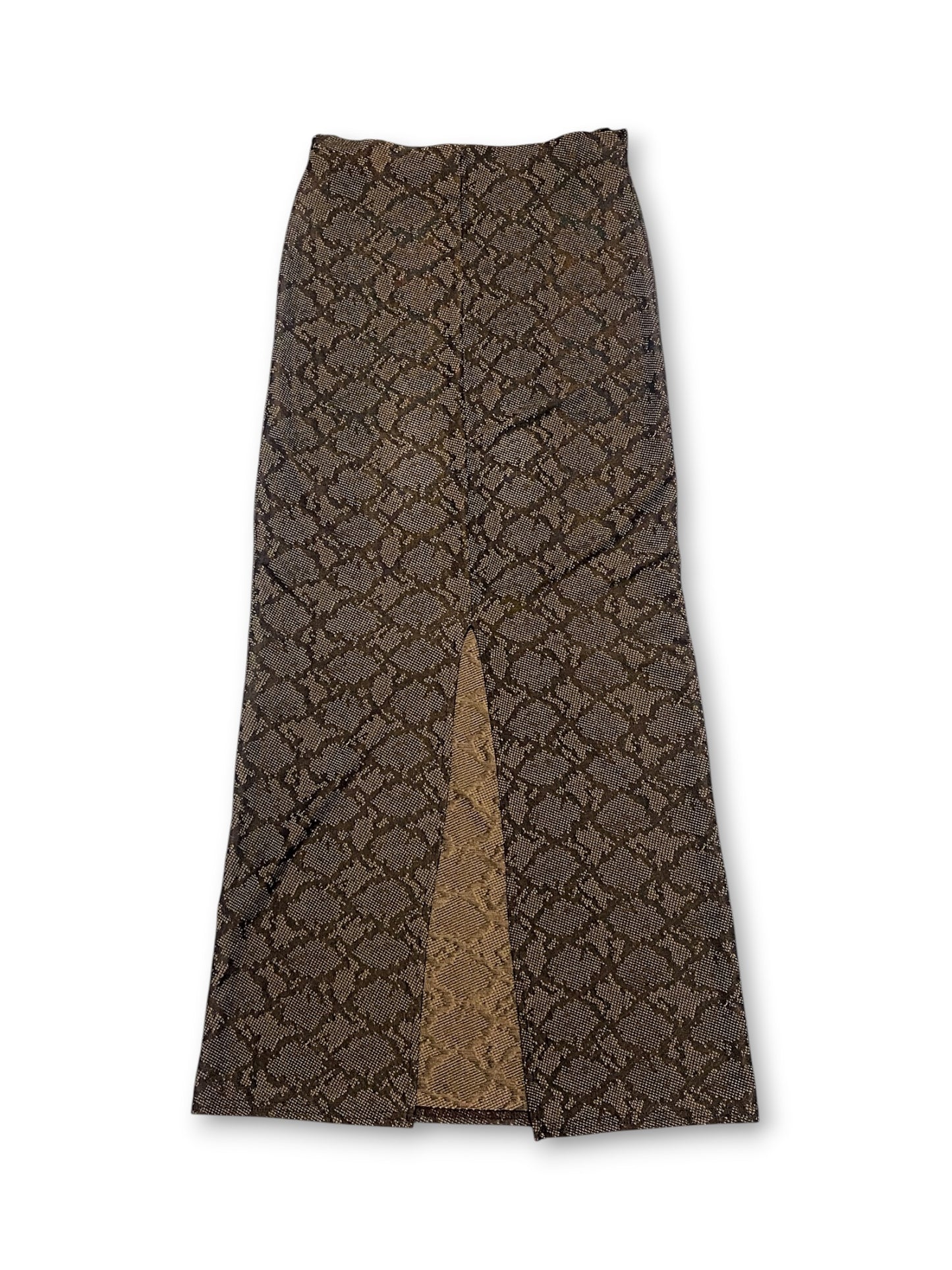 90’s Snake Print Maxi Skirt (XS/S/M)