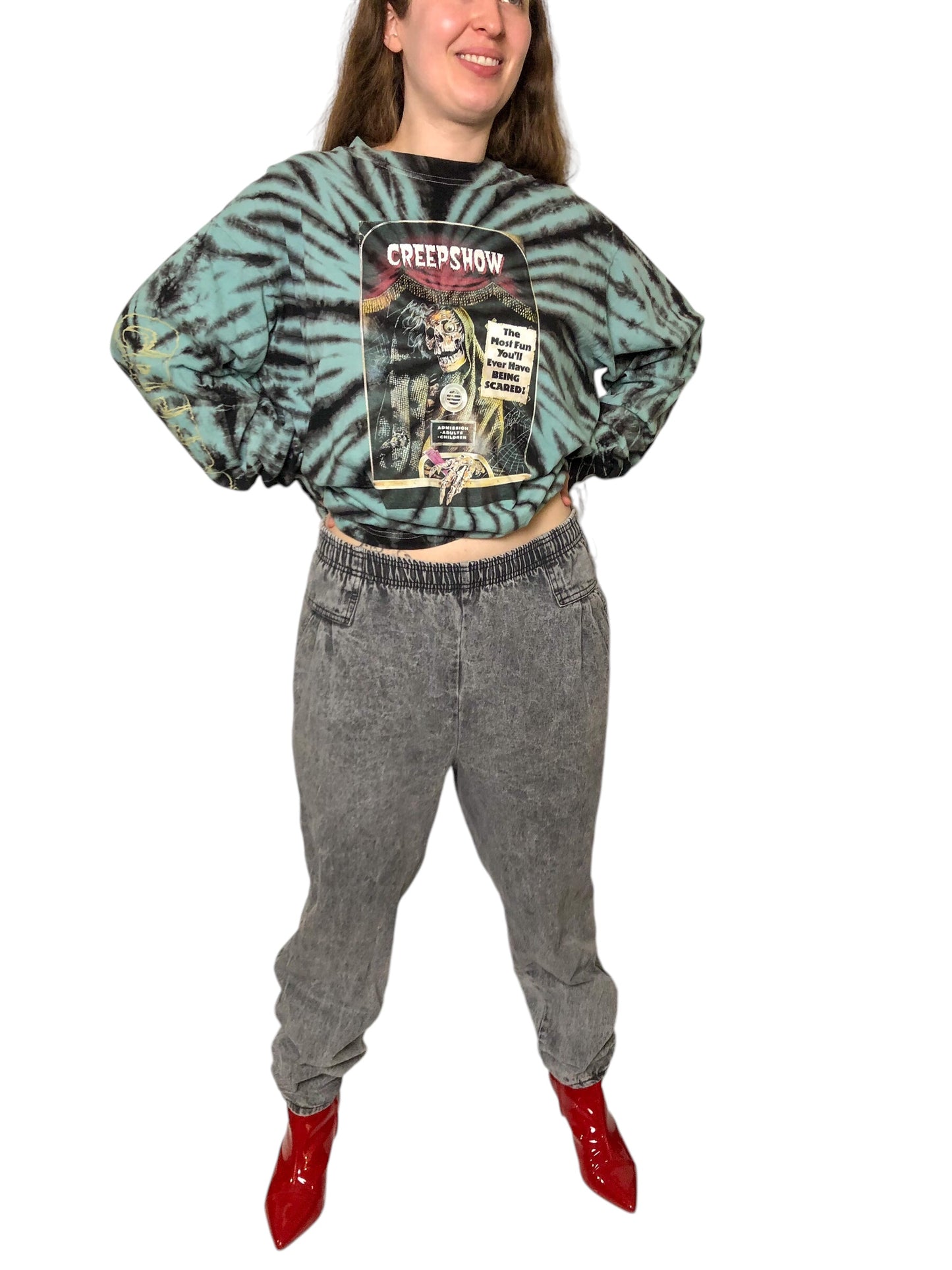 80’s/90’s Tory Island Gray Acid Wash Jeans (XL)