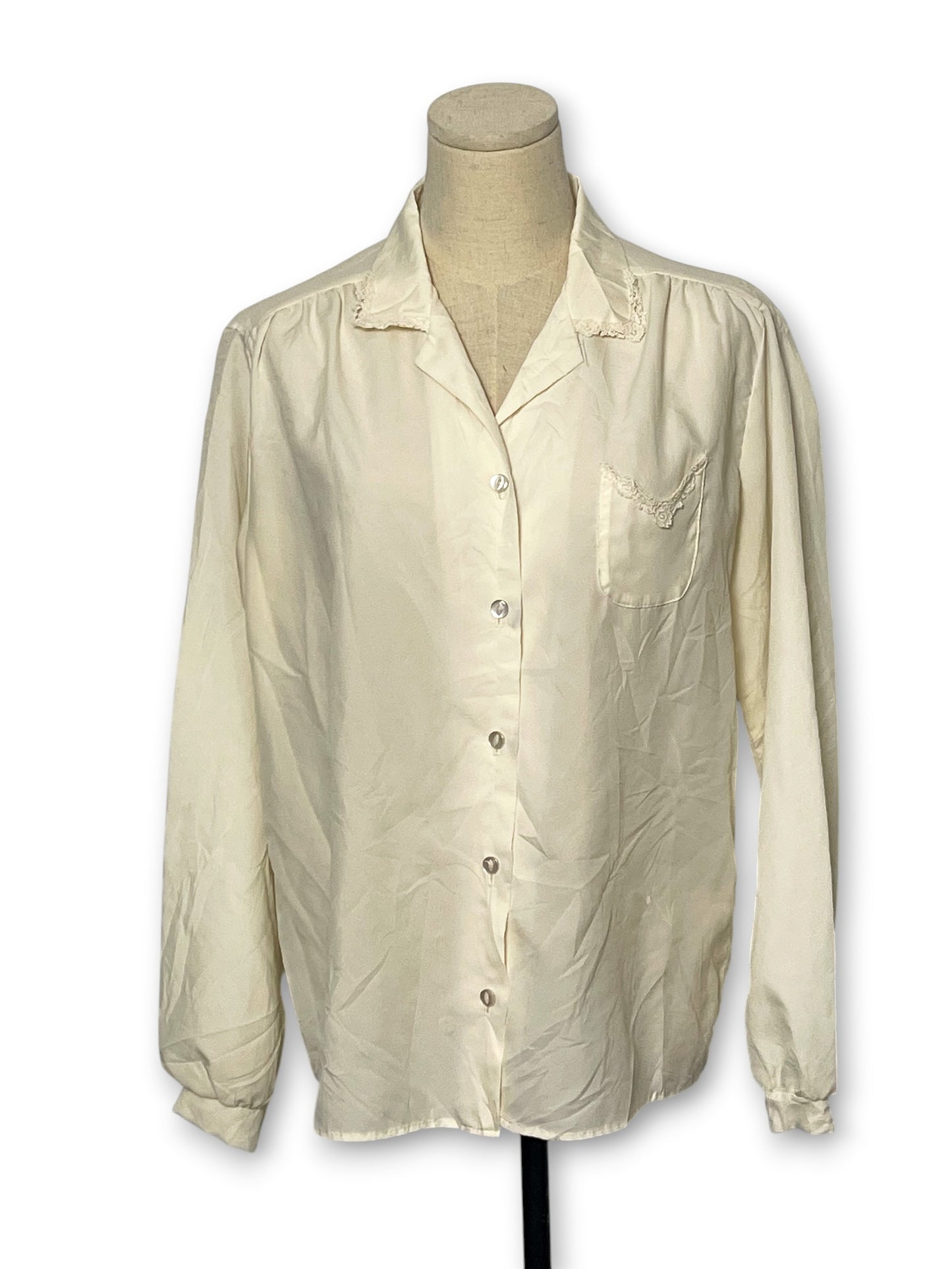 70’s/80’s Coquette Blouse (L/XL)