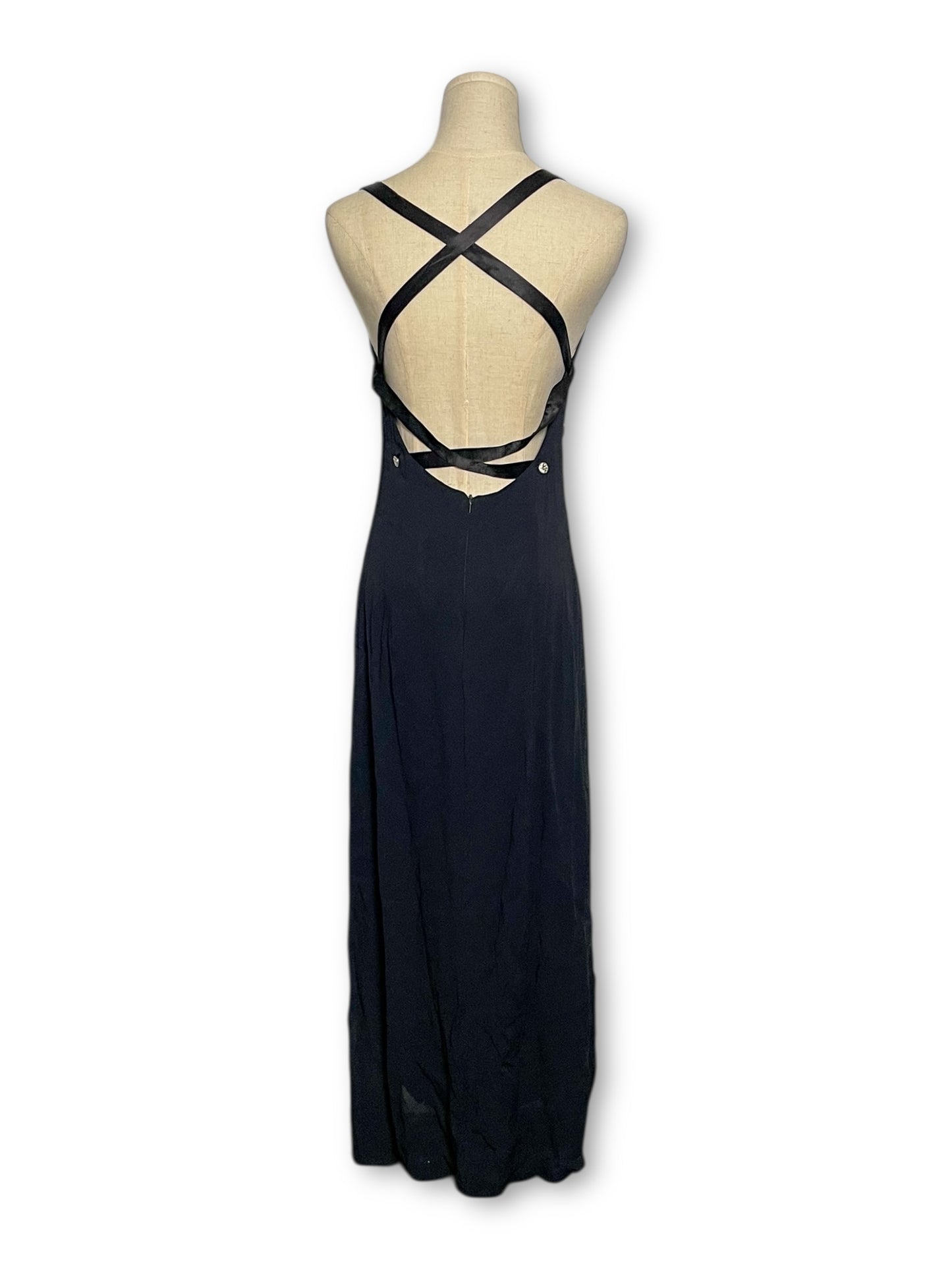 90’s/Y2K Black Evening Dress (S/M)