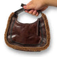 Vintage Cole Haan Brown Leather Mini Purse