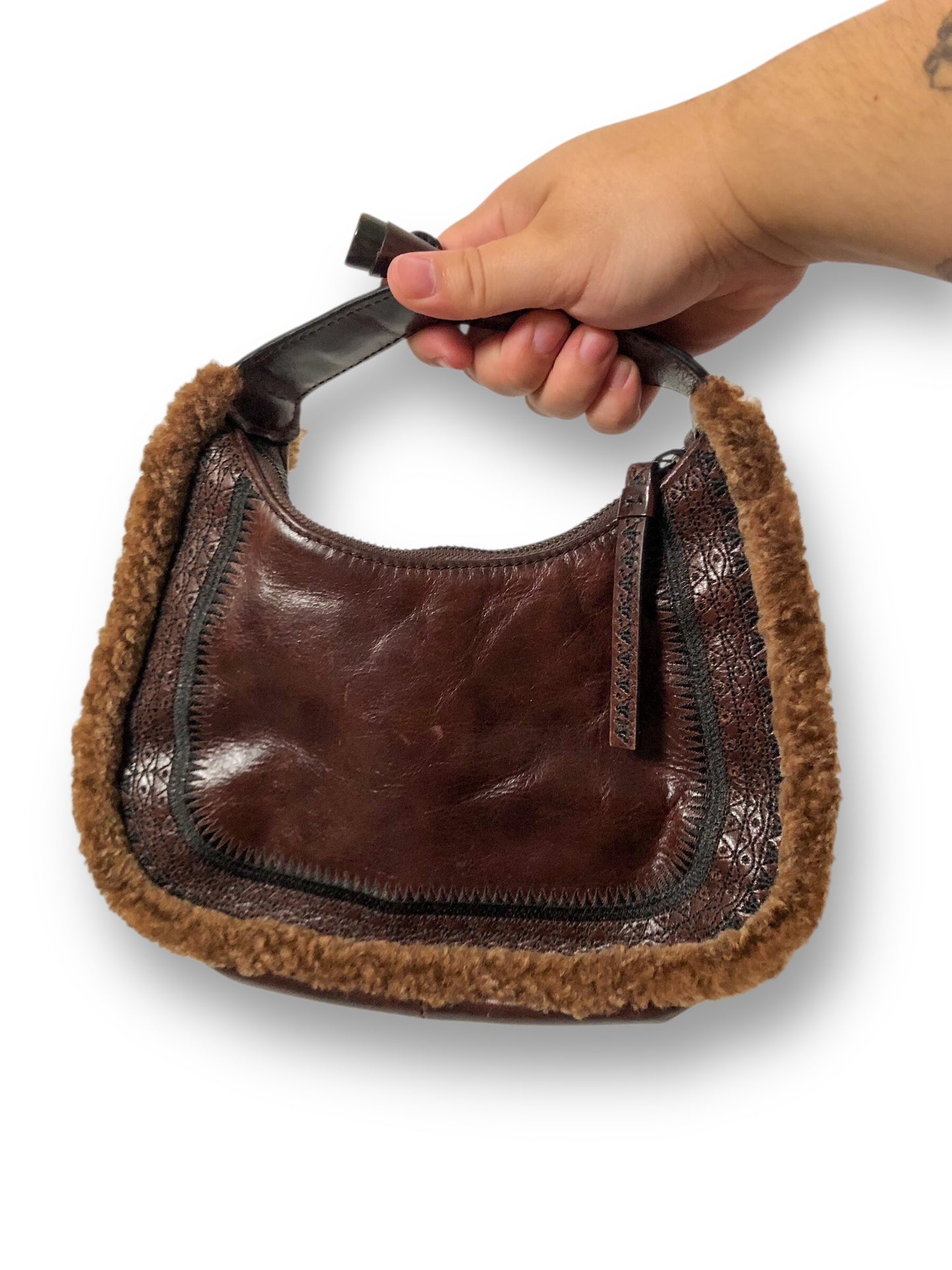 Vintage Cole Haan Brown Leather Mini Purse