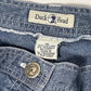 Y2K Medium Wash Denim Midi Skirt (XL)