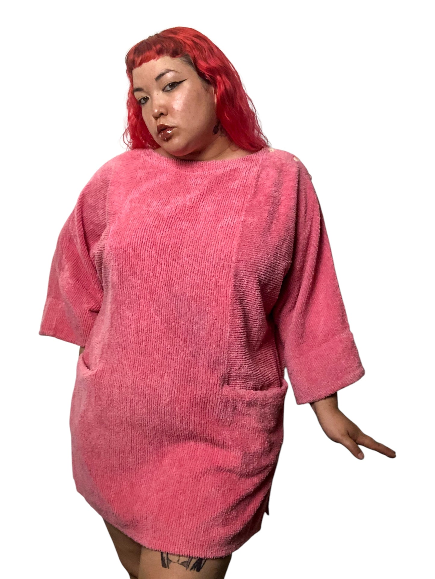 80’s Fuzzy Pink Shirt (XL/2X/3X)