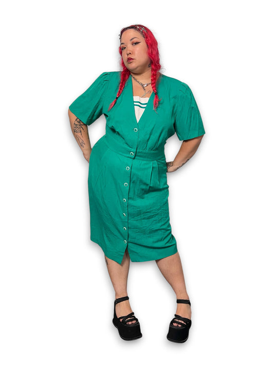 80’s/90’s Retro Pencil Dress (1X/2X)